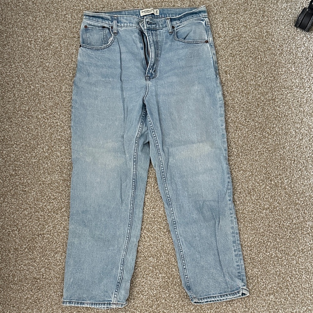 Abercrombie The Ankle Straight Ultra High Rise — CURVE LOVE